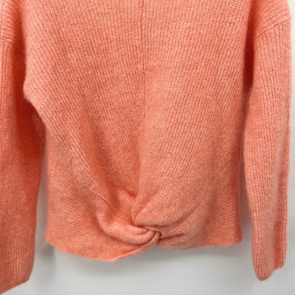 Sezane Zebulon Peach Front Twist Mohair Jumper Size M - Picture 6 of 8